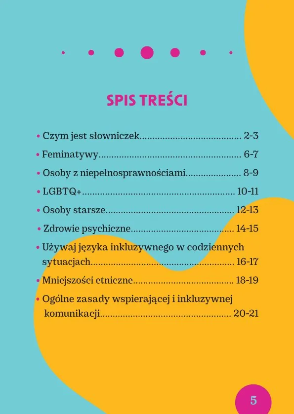 Skrócony spis treści